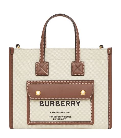 burberry tote canvas bag